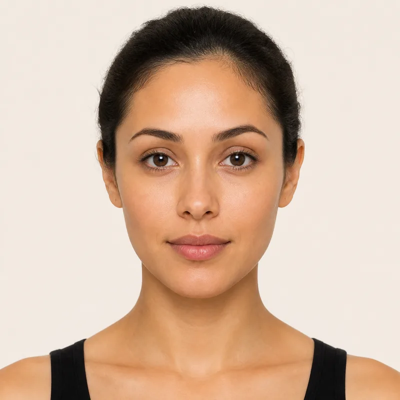 Oval face · example portrait