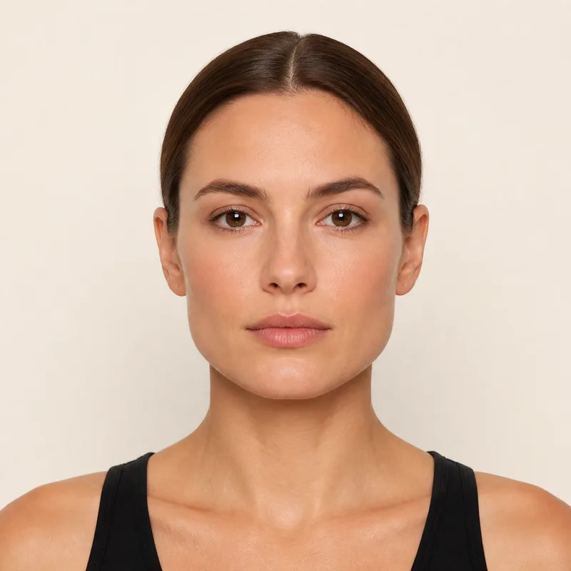 Square face · example portrait